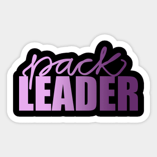 Pack Leader - Purple Sticker